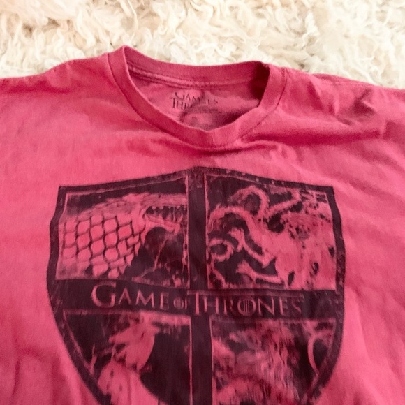 Game of Thrones | Red Tee XL HBO Dragons Red Black Mother of Dragons - Picture 8 of 10